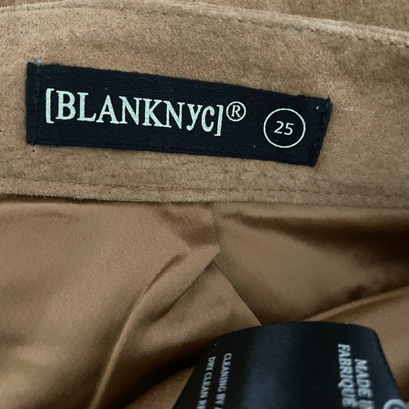 NWT Blank NYC Women’s Real Suede Midi Skirt Pecan Color Size 25 - Picture 6 of 9